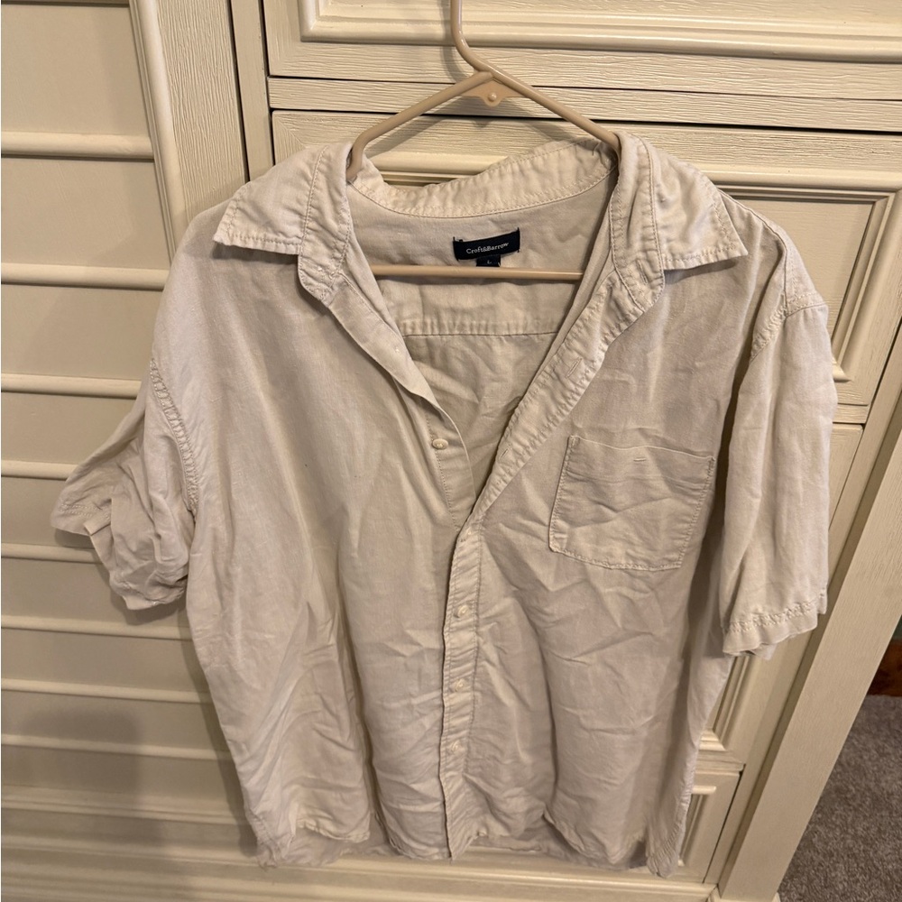 Croft & Barrow Off-White Button-Up Shirt